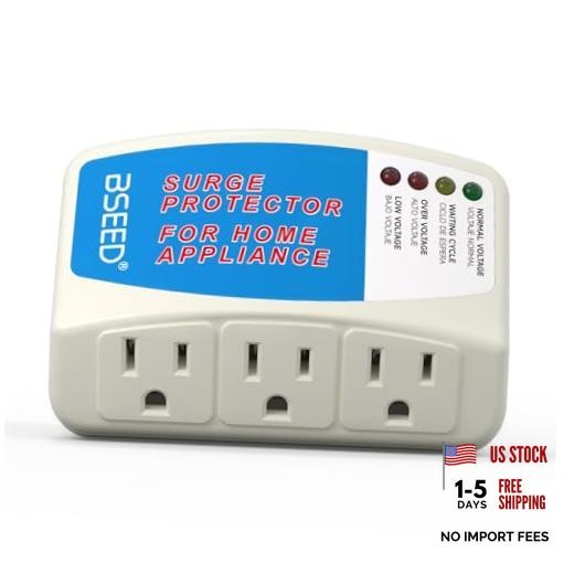 Voltage Protector, 3 Outlet Plug in Surge Protector for Home 008 1 PACK