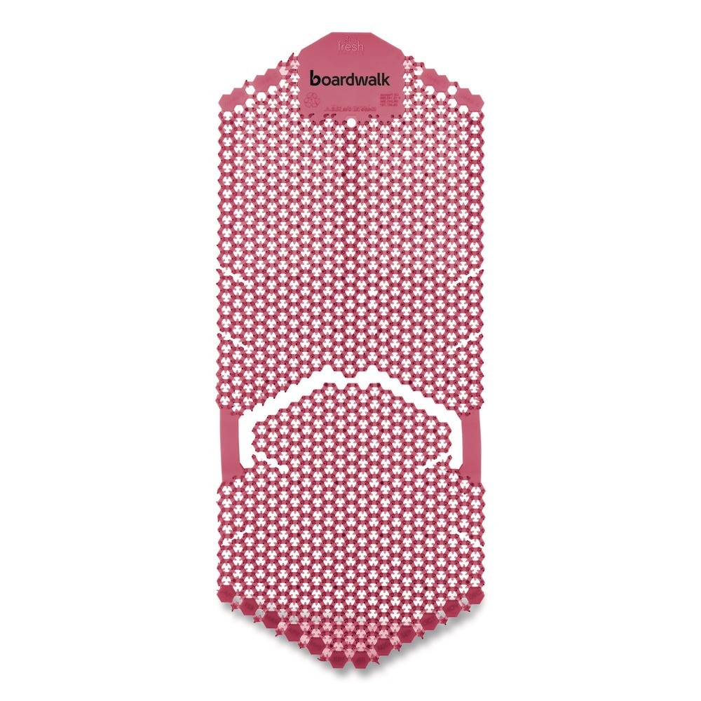 Boardwalk VERUSRD 5.22 oz Vertical Urinal Screen - Spiced Apple Red 6/CT New