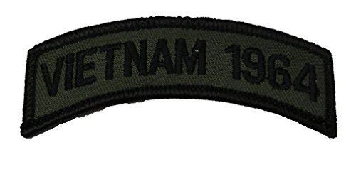 VIETNAM 1964 VETERAN TAB OD OLIVE DRAB TOP ROCKER PATCH SOUTH EAST ASIA