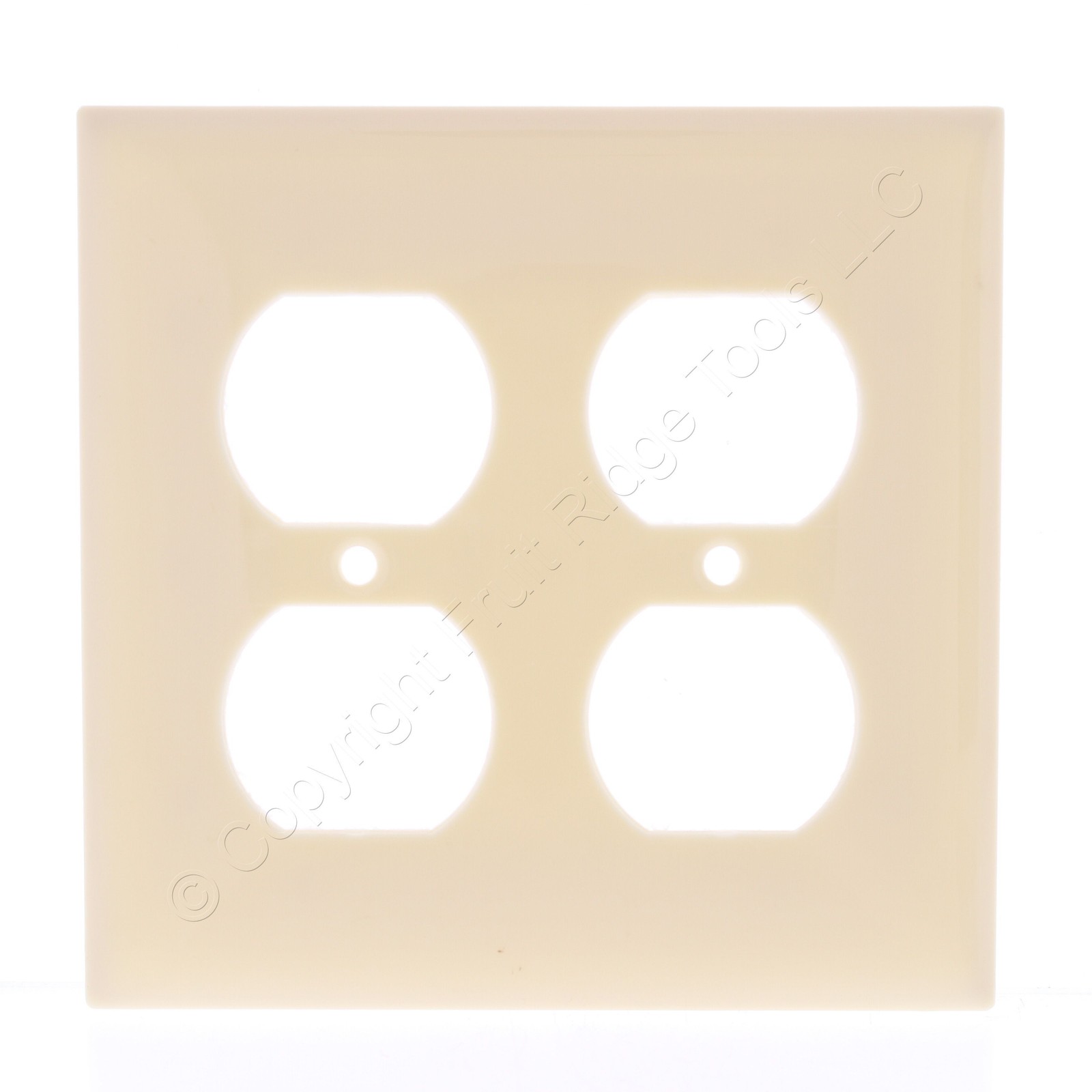 Mulberry 734802 Ivory 2-Gang Thermoplastic Unbreakable Standard Wallplate Cover