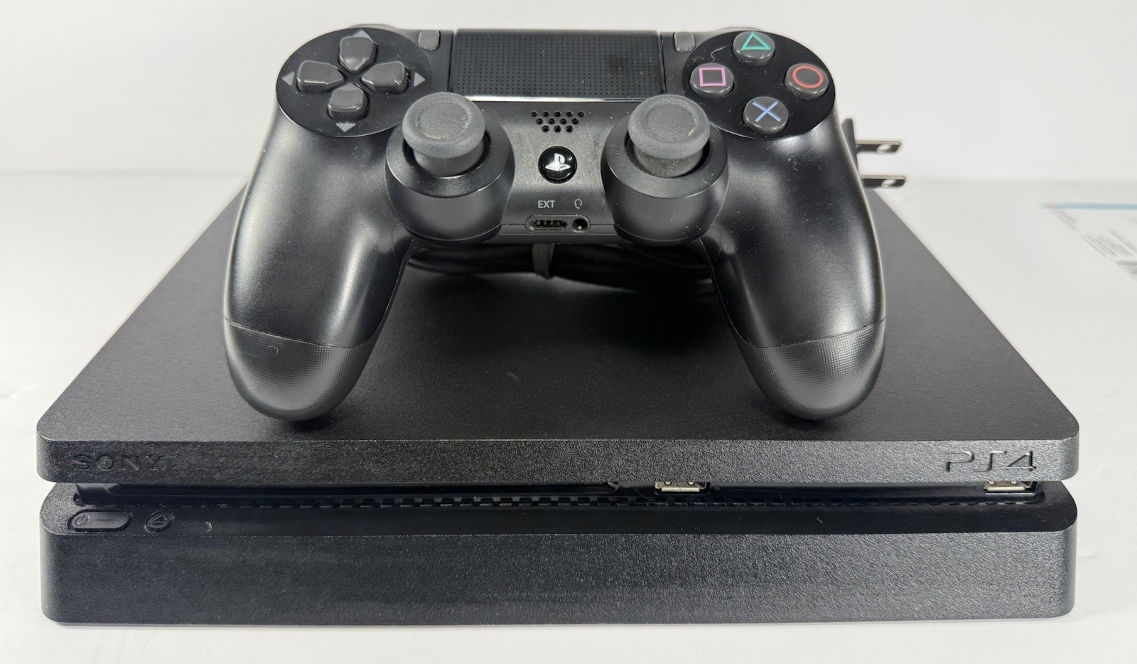 Sony PlayStation 4 PS4 Slim Console CUH-2015A 500GB + Controller + Cables -Works