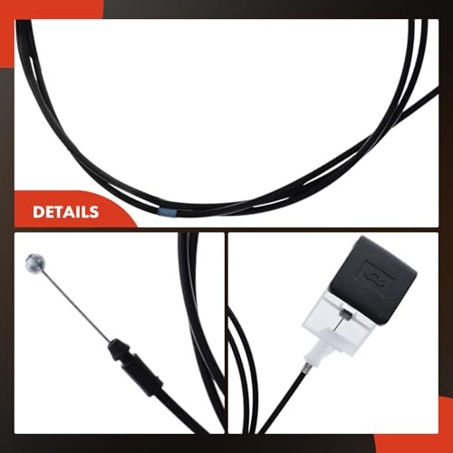 Front Hood Latch Release Cable with Handle | Compatible with Scion tC 2005