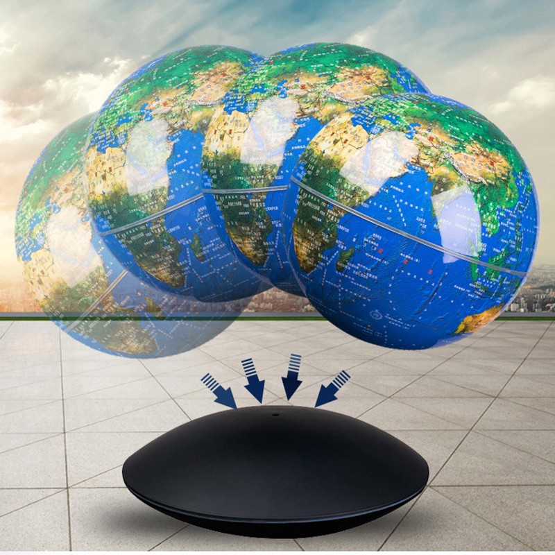 Magnetic Levitation Floating Globe Rotating Geographic Globe Auto-Rotating Globe