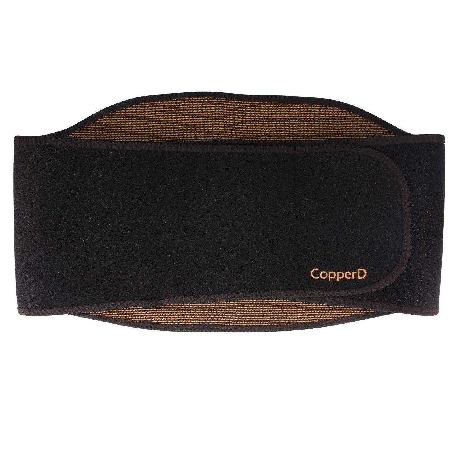 Copper D - Copper Compression Back Brace Wrap - Charcoal and Copper Infused