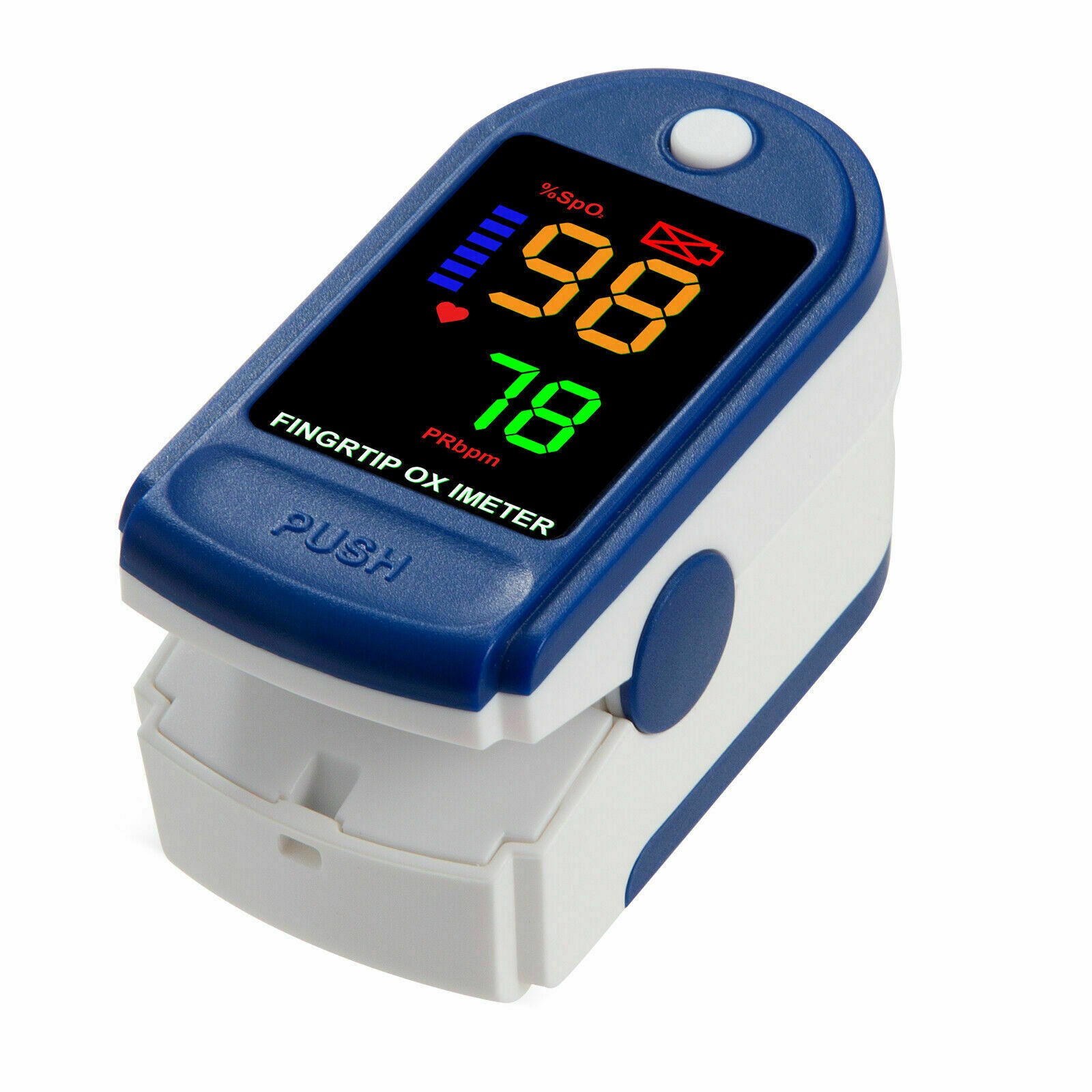 Pulse Oximeter Fingertip SPO2 Saturation Heart Rate Blood Oxygen Finger Monitor