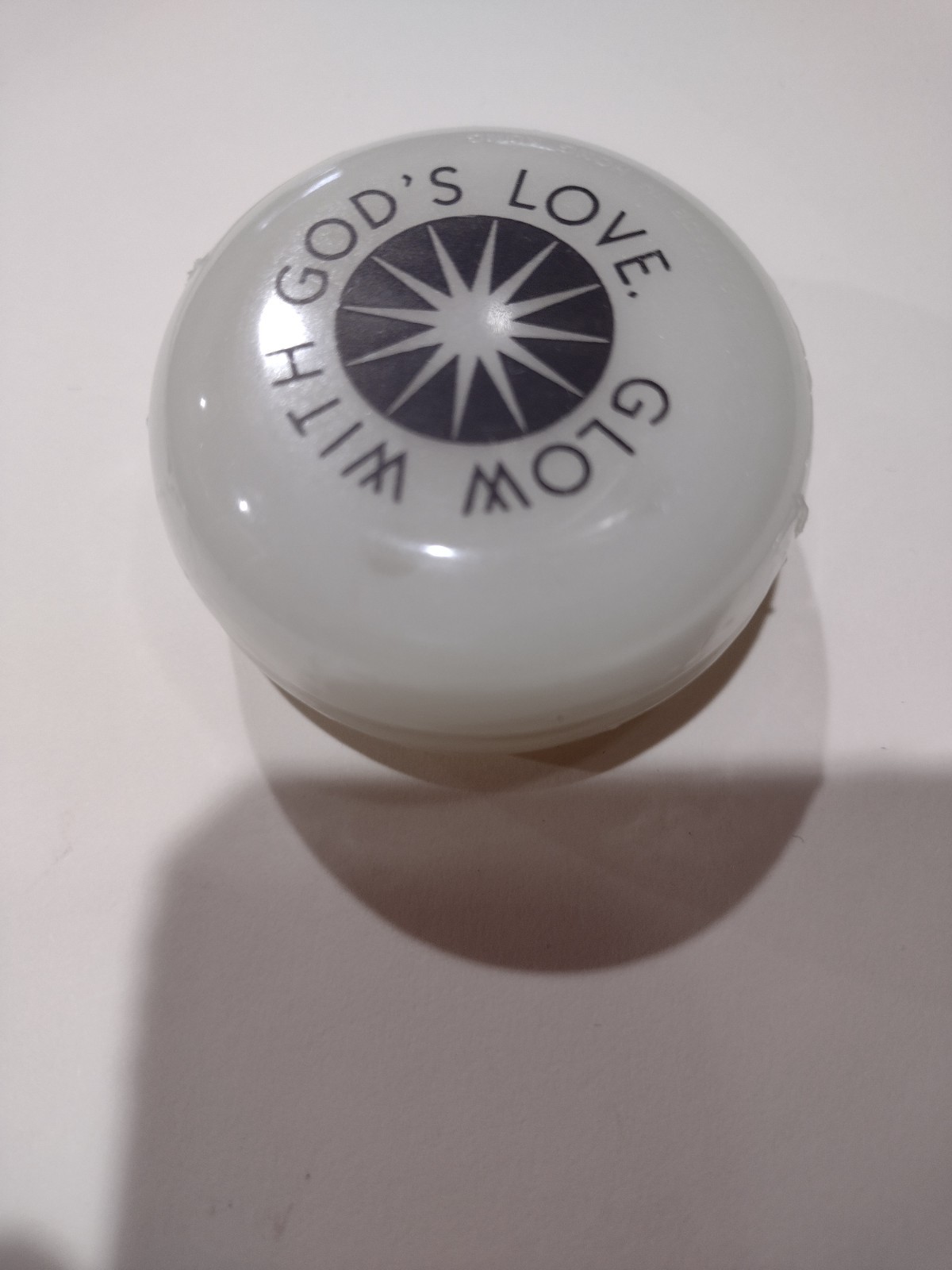 1970s 1980s "Glow With God's Love" Glow In The Dark Yo-Yo