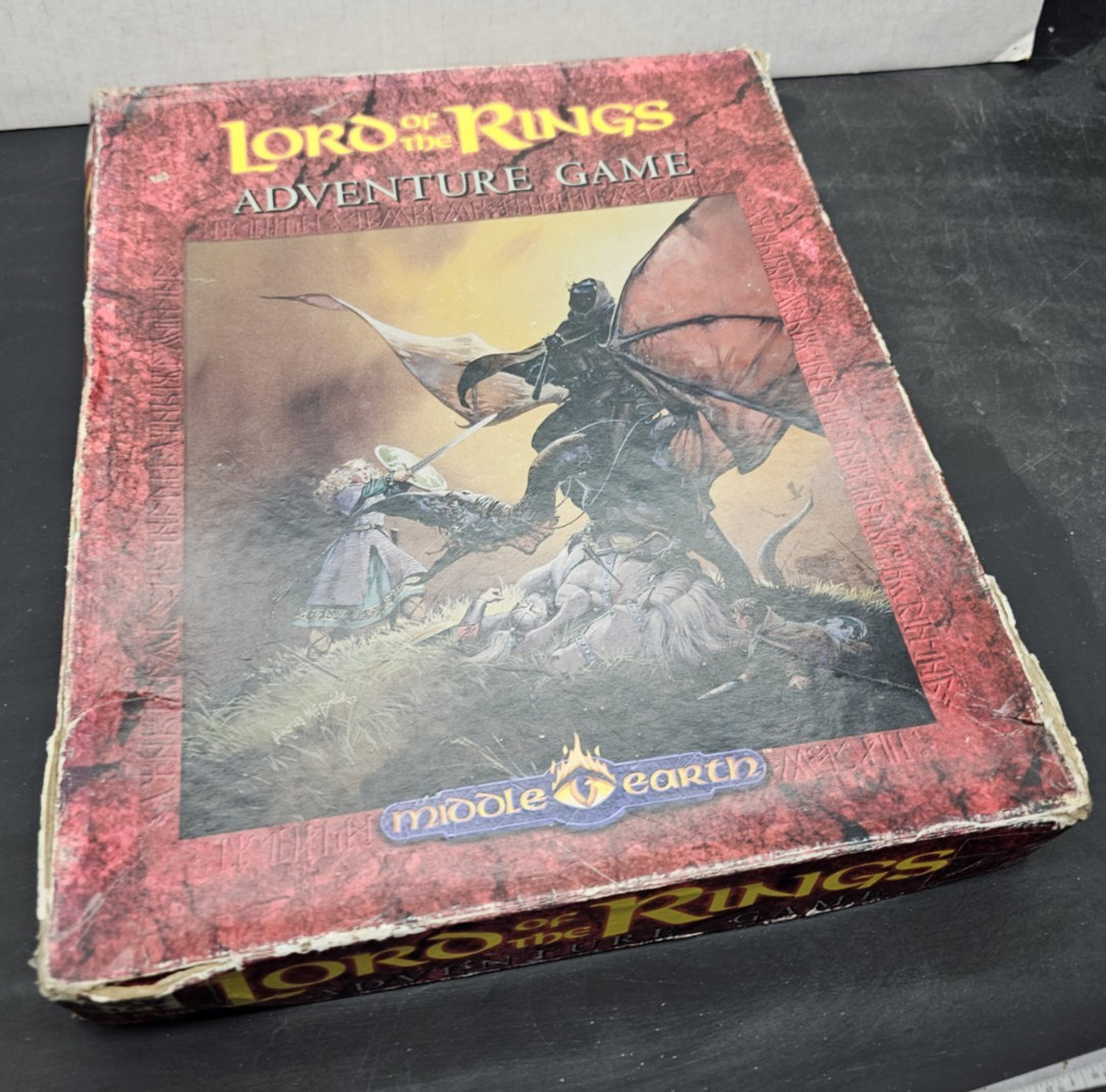 Lord of the Rings Adventure RPG Box Set 1991 ICE Vtg Tabletop Incomplete