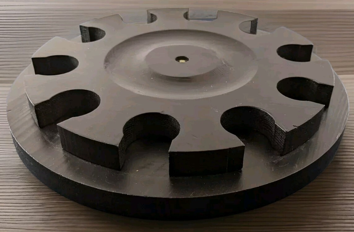 Black Wood Lazy Susan For Bottles/Round Objects 1 3/8" Diameter Or Smaller