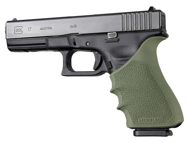 Hogue HANDALL Beavertail Rubber Grip Sleeve For Glock 17 GEN 3/4-ODG-17031