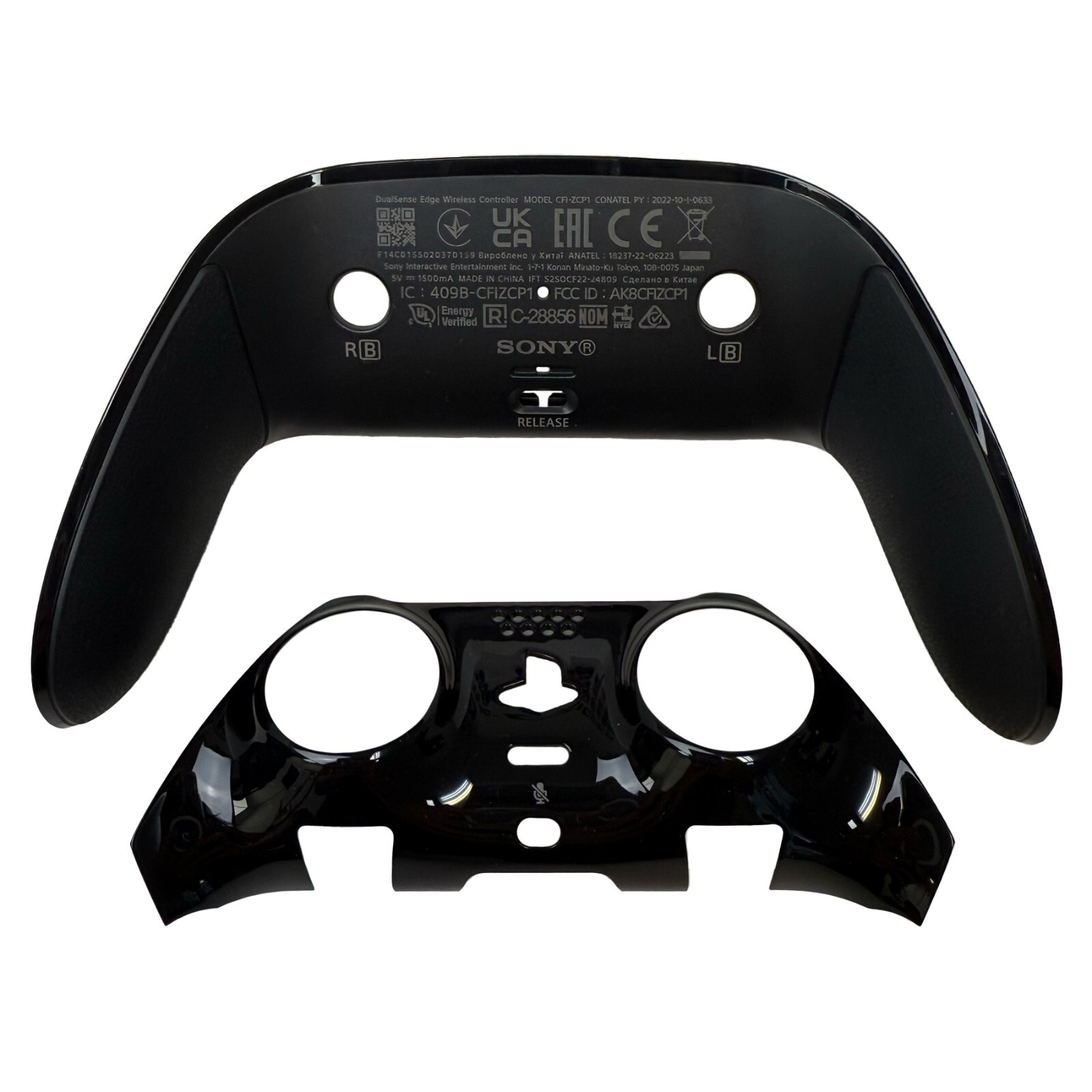 Original OEM Full Set Shell Buttons Replacement for PS5 DualSense Edge Black