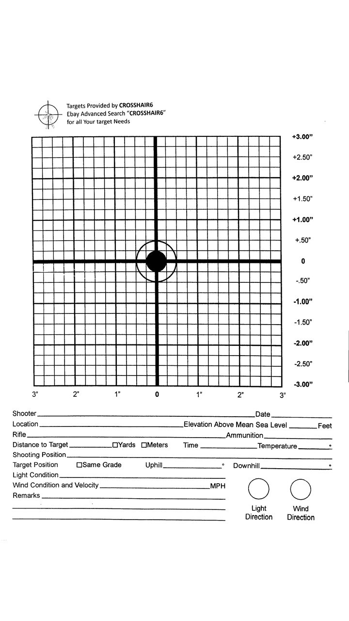 LOT of 20 Aiming and Tracking Target Cards