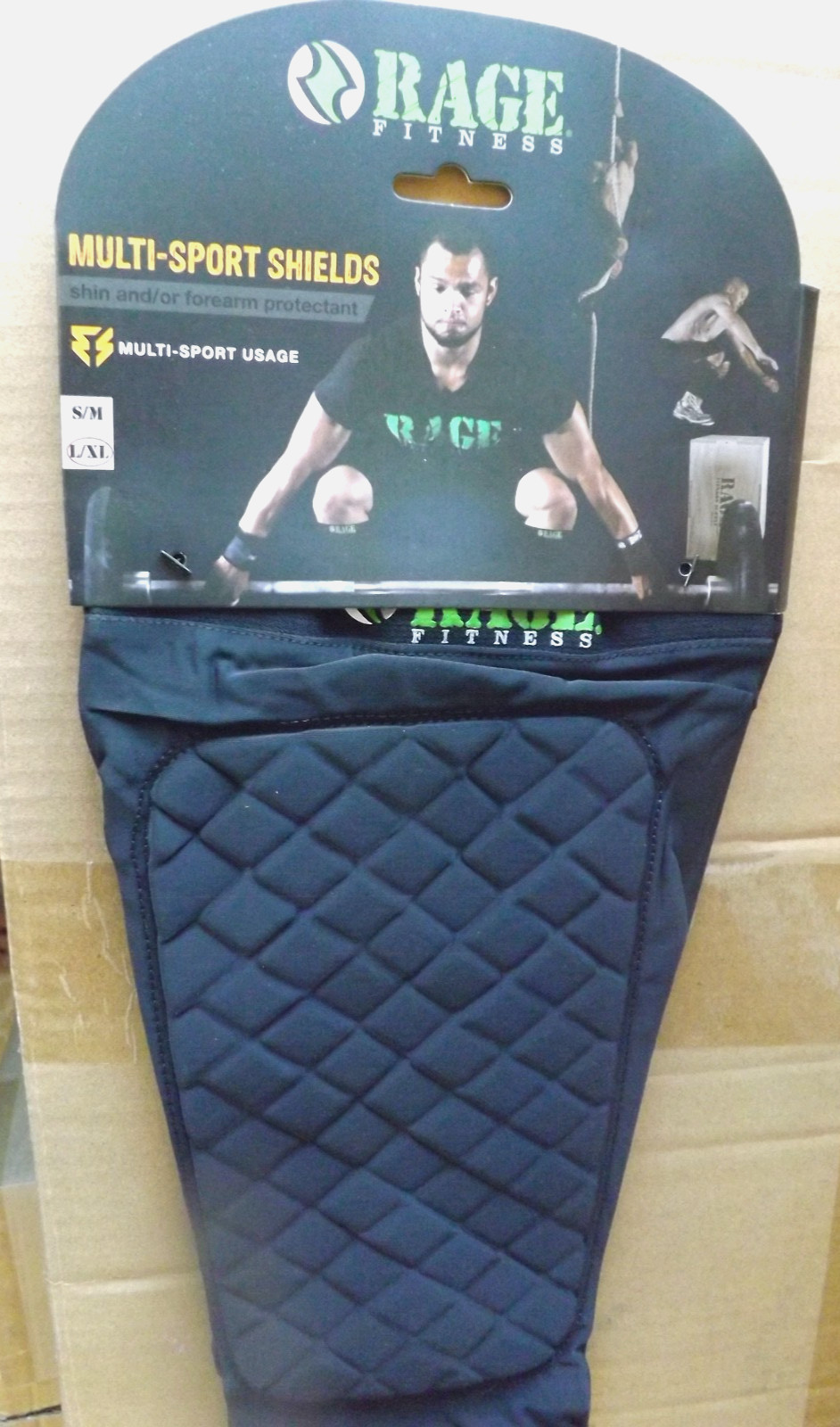New RAGE Fitness Multi-Sport Shields Protect Shins or Forearms Size L/XL NIB
