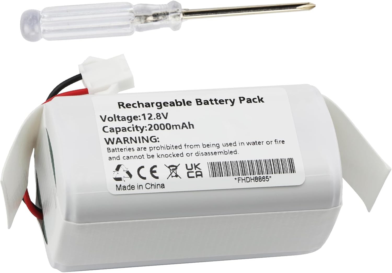 12.8V White Replacement Battery for Vacuum Cleaner for Lefant M1 M210 M210B