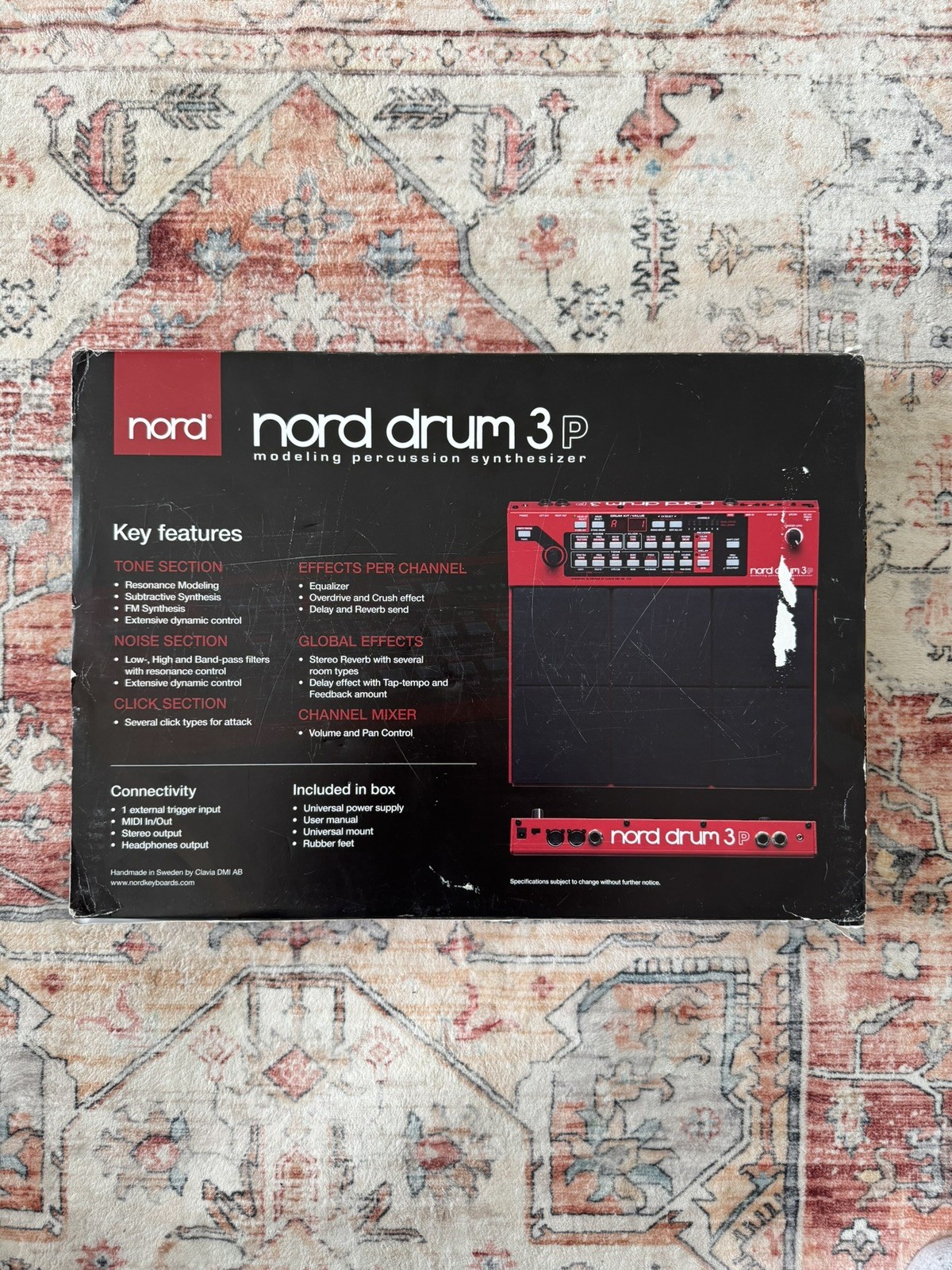 Nord Drum 3P 6-Channel Modeling Percussion Synthesizer