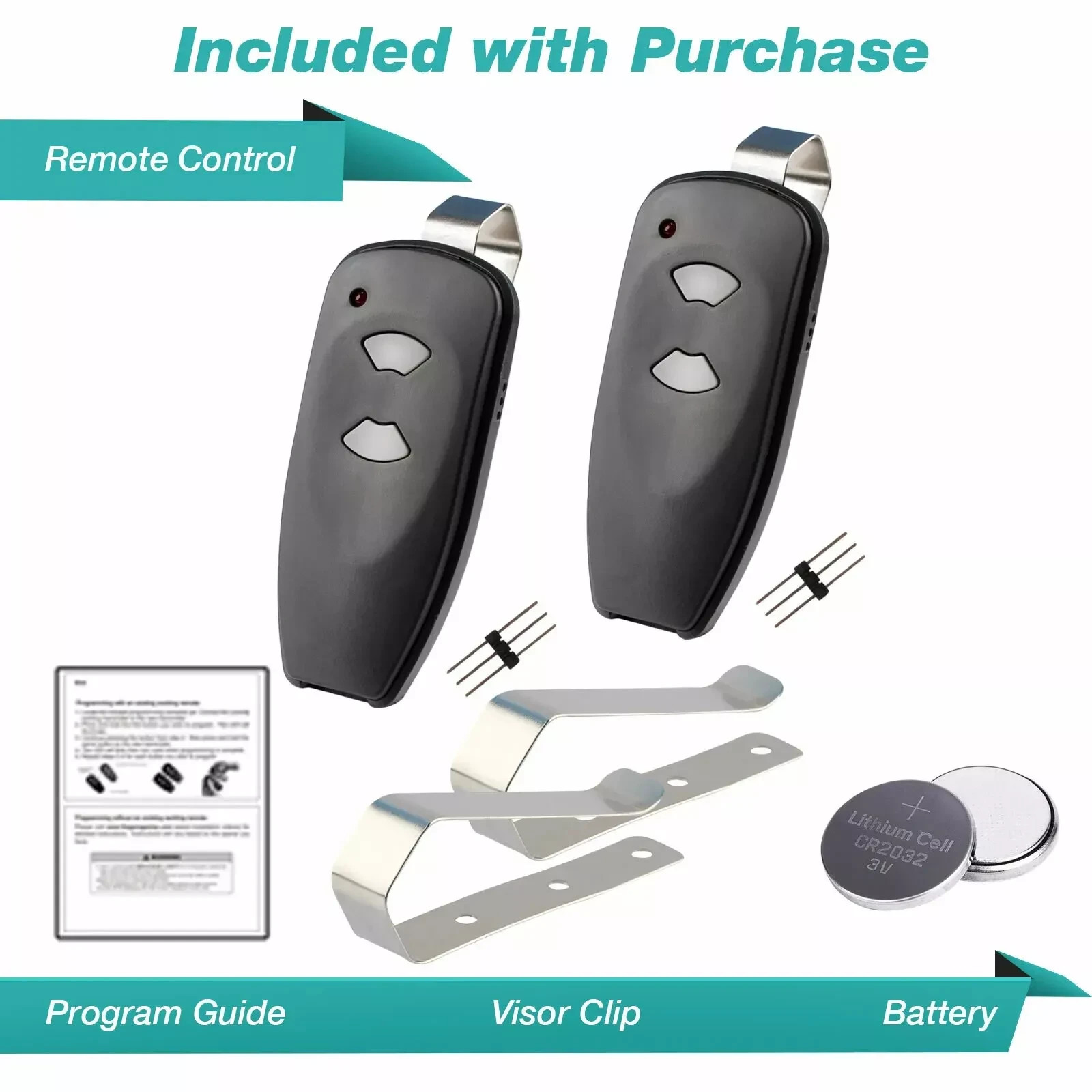 2Pcs Garage Door Remote for Marantec M4500e 4700 M55 Martin DC3700e 315MHz