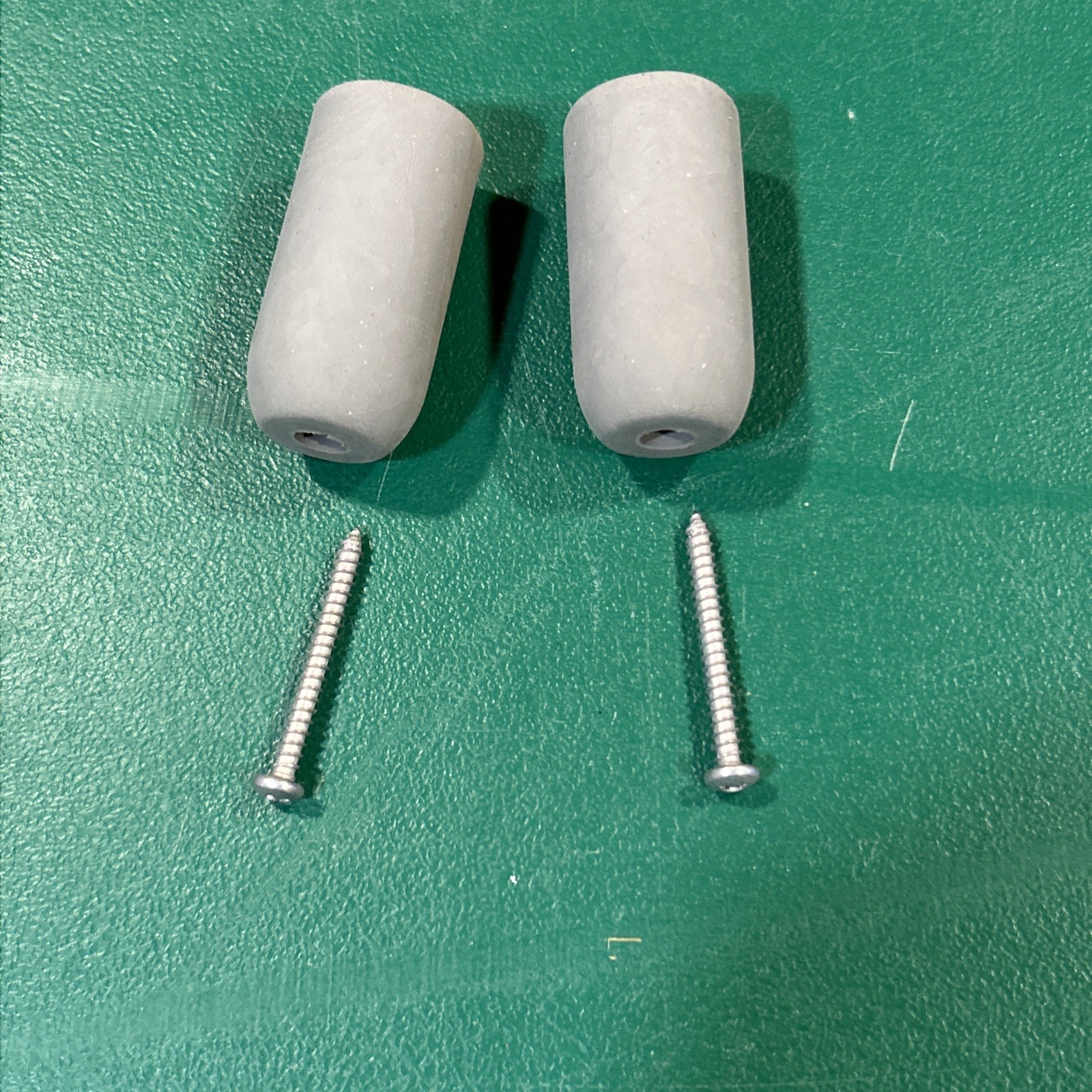 Pair Sliding Door Bumpers, Fits Vintage Pella Sliding Doors With Screws