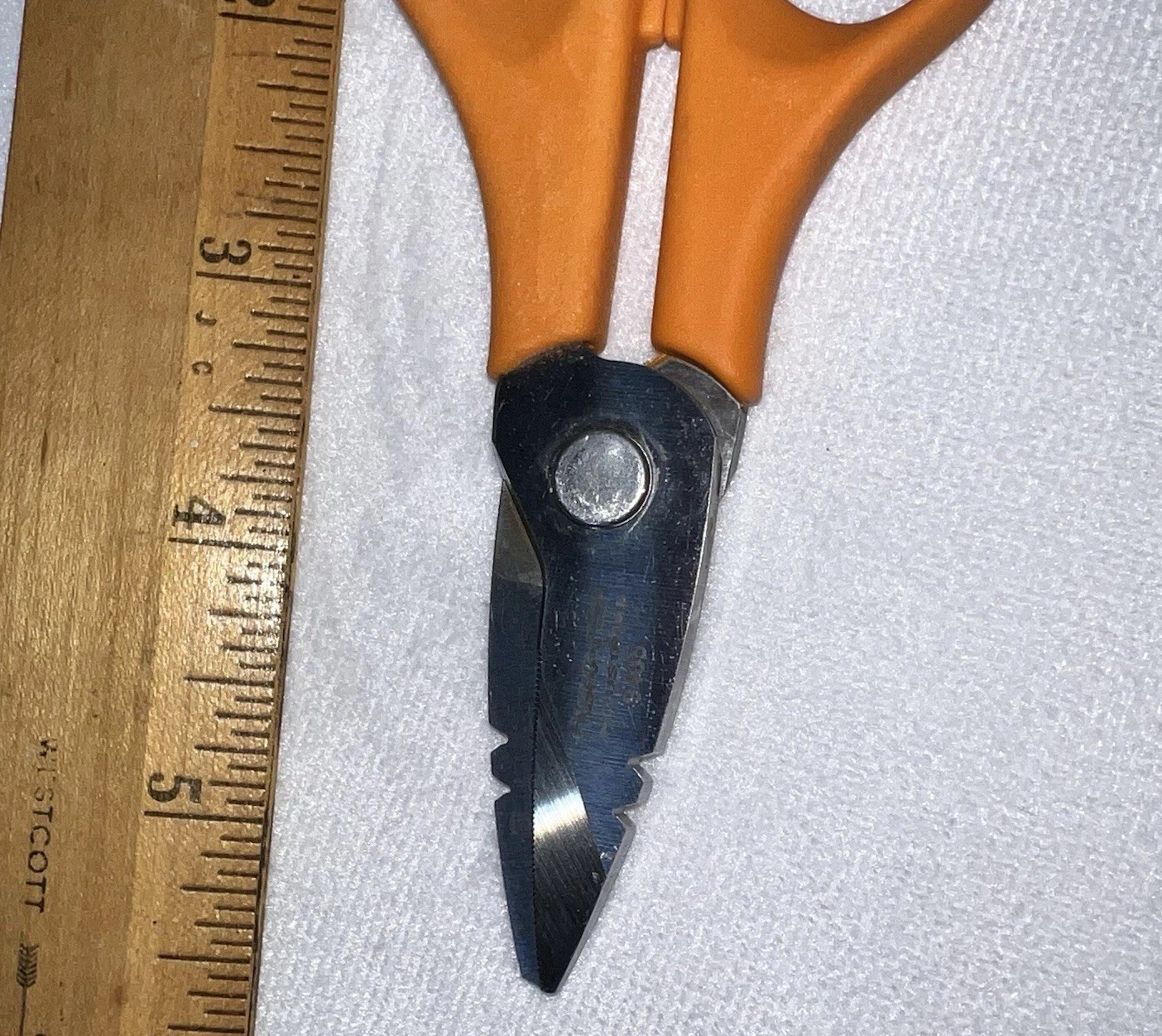 Electrician Scissors with Cushioned Grip / Extended Handle, Used - Nice