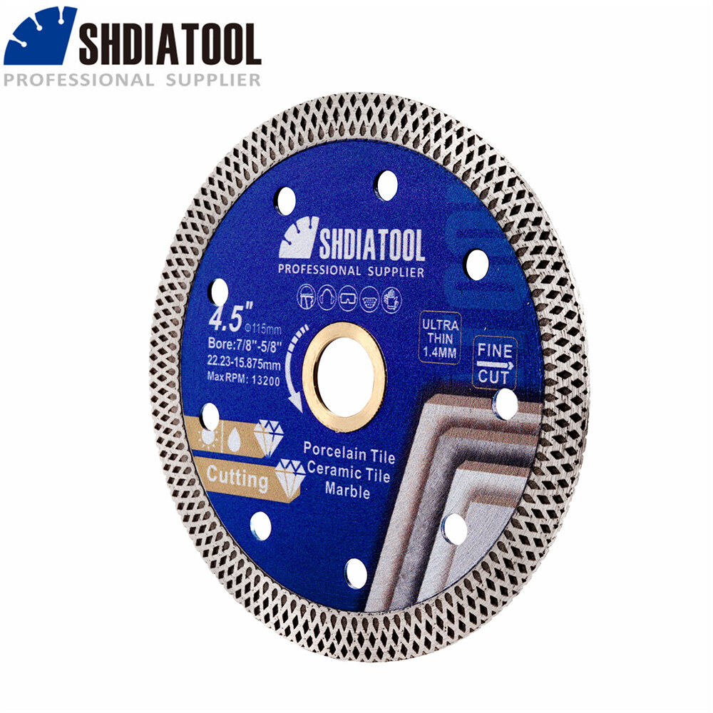 2pc Mesh Saw Blade Diamond Turbo Disc Tile Ceramic Cutting Wheel Angle Grinder