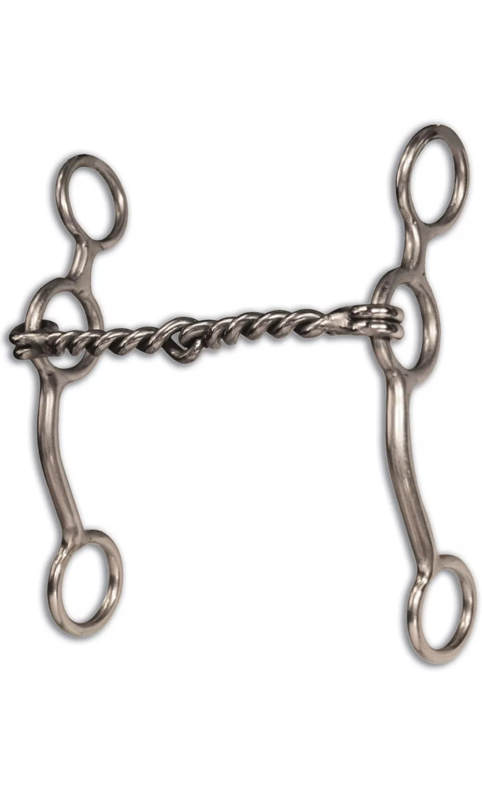 Equisential Performance Long Shank Bit, Twisted Wire Snaffle, NWT
