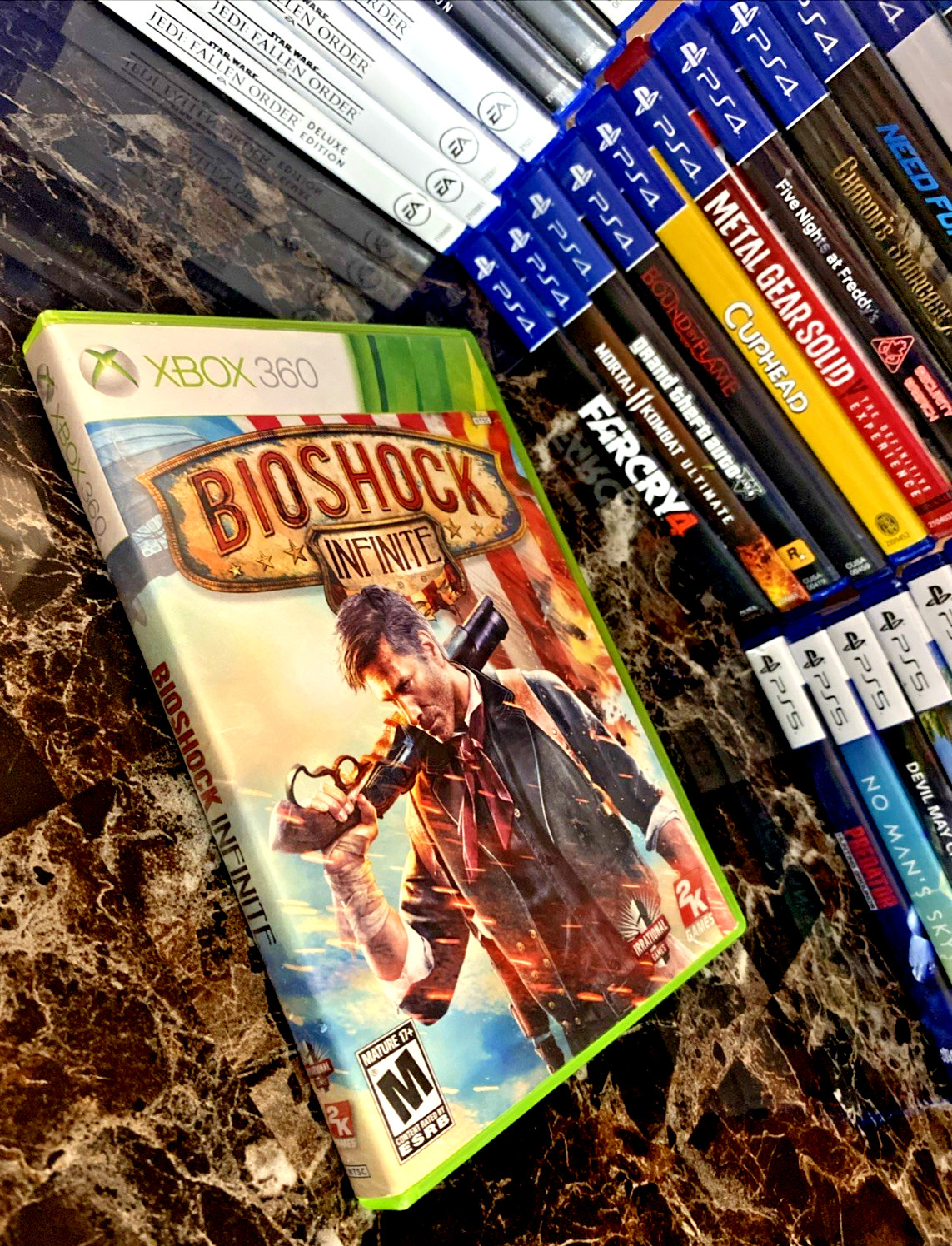 Bioshock Infinite - No Game - Original Game Case & Manual- Microsoft Xbox 360
