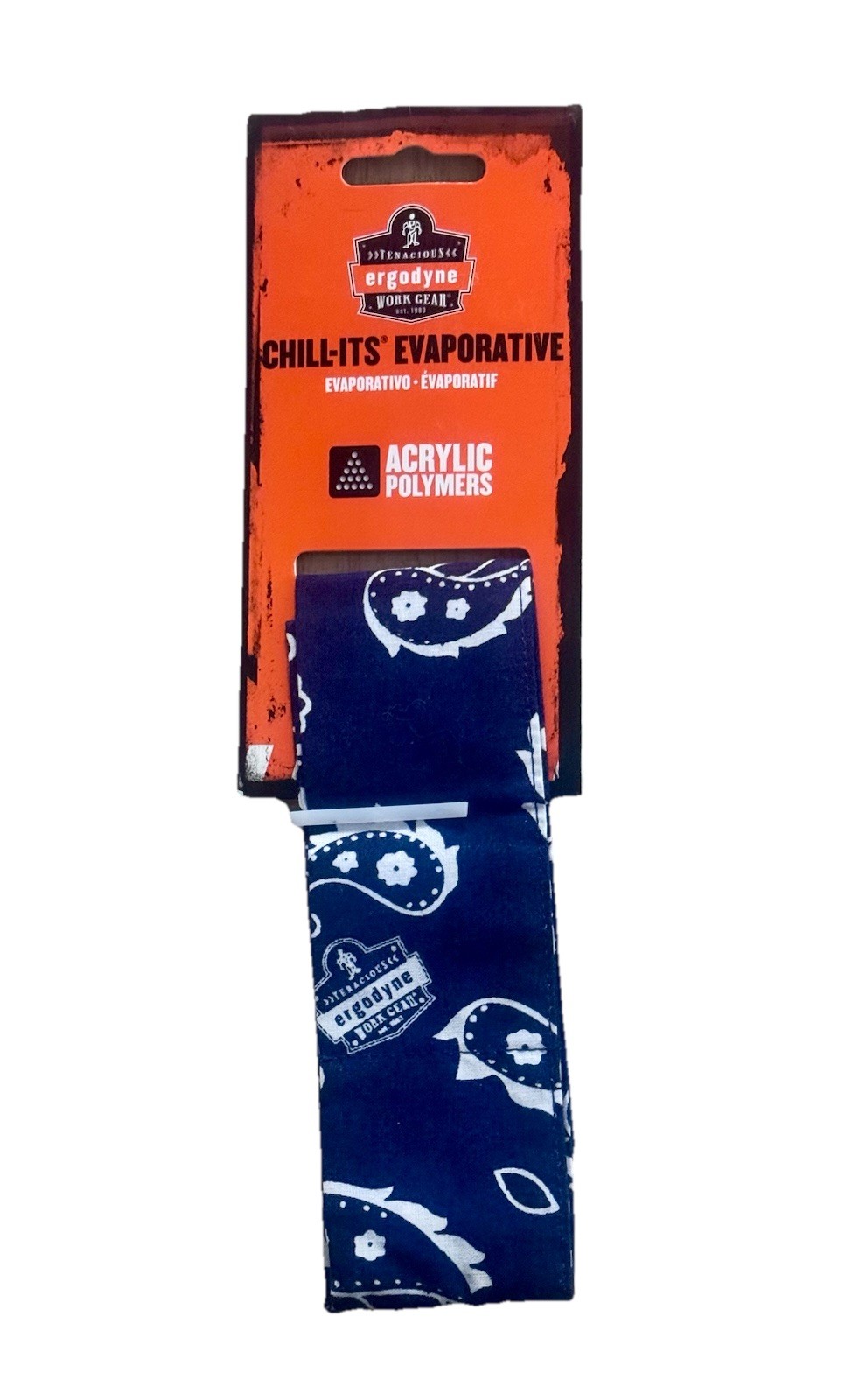 Ergodyne Work Gear Chill-Its Evaporative Navy Western Bandana w/ Polymers