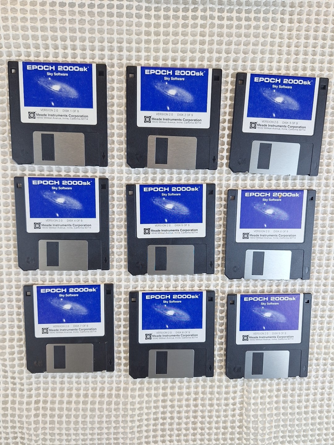 Meade Epoch 2000 Astronomy Image Sky Processing Software for Windows 3.5" Disks