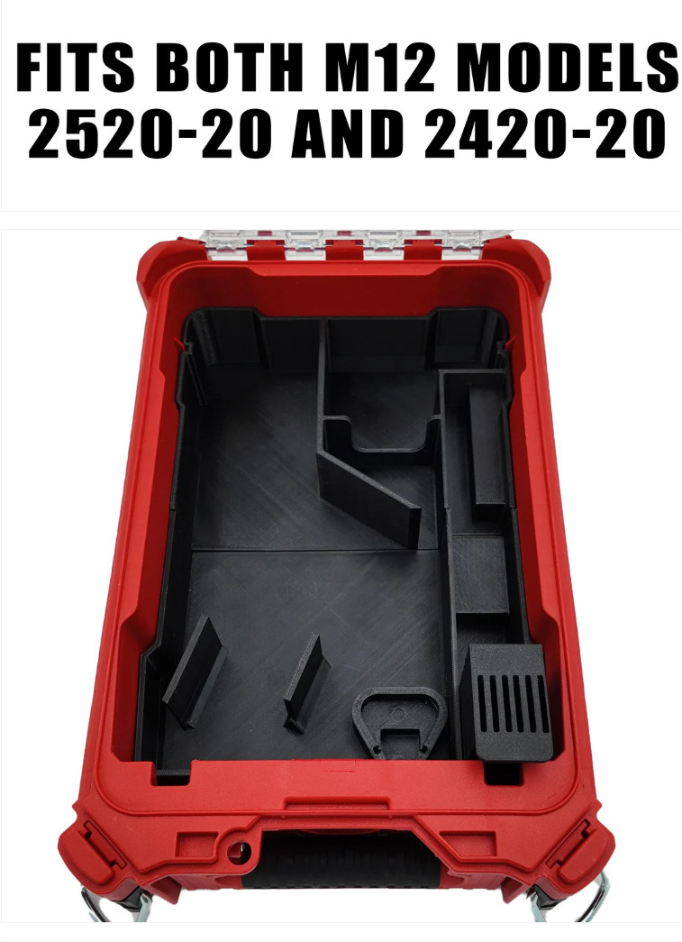 Tidy Tool Insert For Milwaukee M12 Fuel Hackzall V2