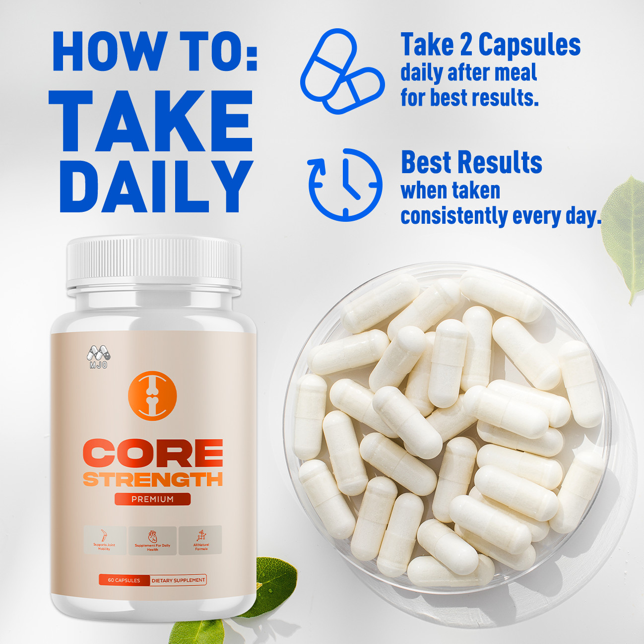 (1 Pack) Core Strength Joint Support Advanced CoreStrength Formula 60 Capsules