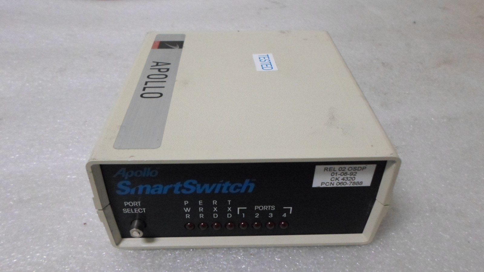 Apollo 060-7888 SmartSwitch RS-232 Serial 4-Port Switch BROKEN PORT SELECTOR