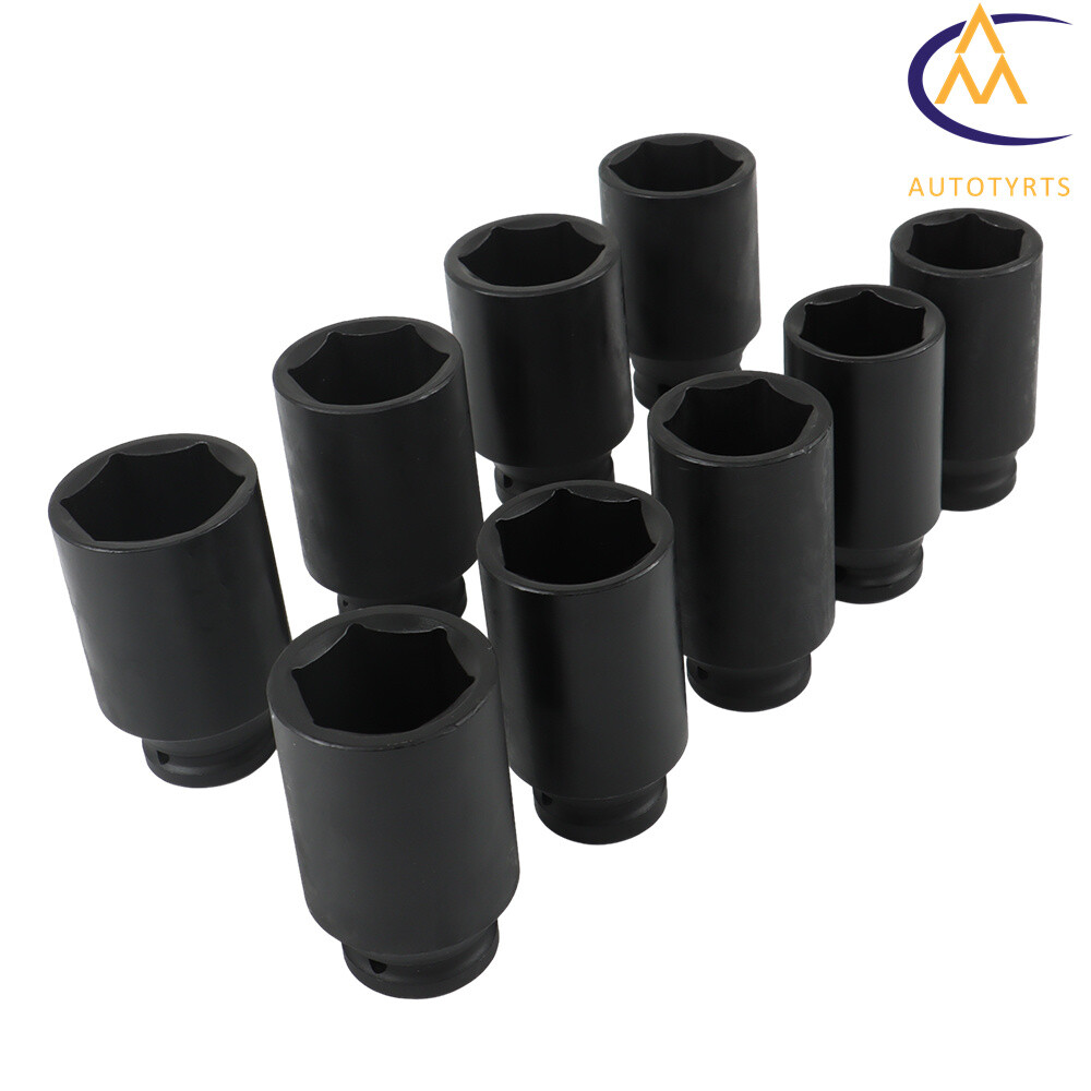 Deep Impact Socket Set 1/2" Drive Metric Axle Hub Nut Socket 29-38mm 9Pcs