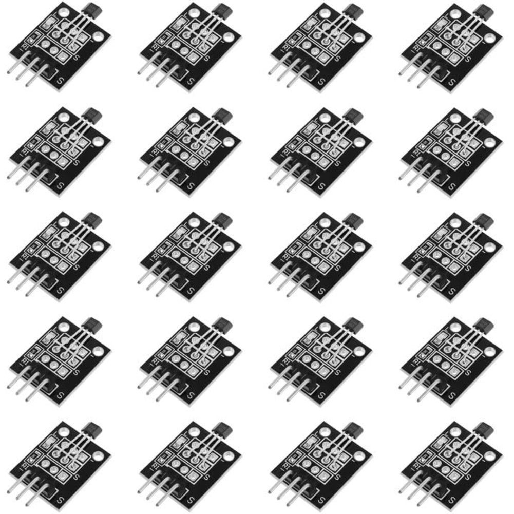 20 Pack Hall Effect Magnetic Sensor Module KY 003 for Electronic Projects