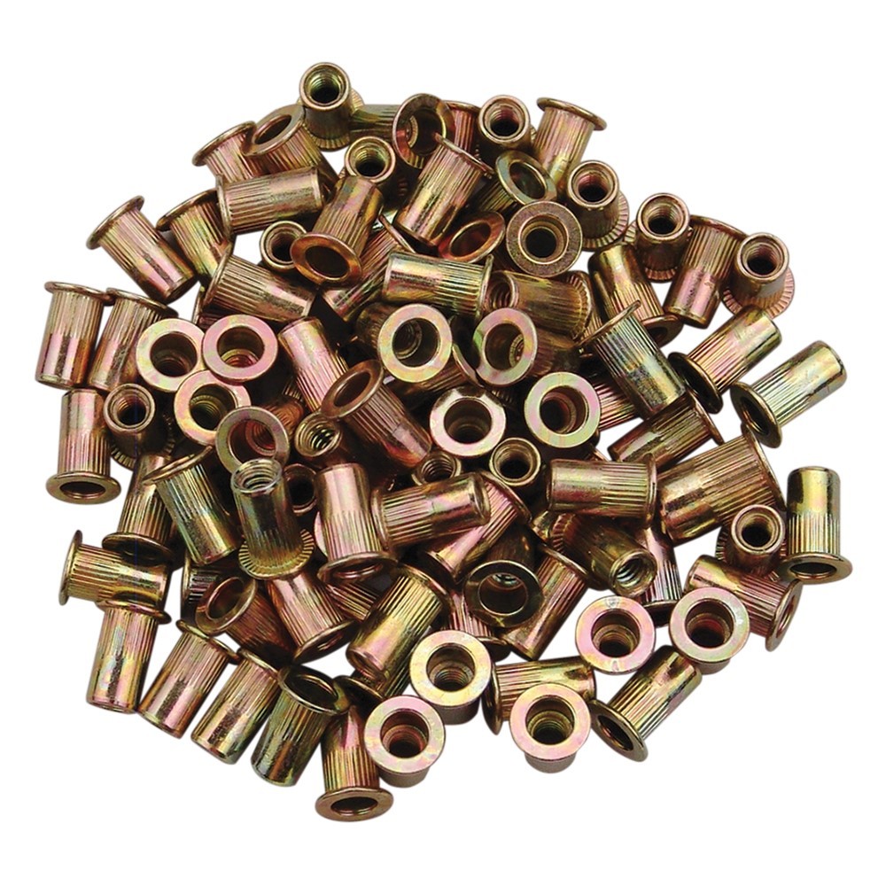 Astro Pneumatic 10-24 Zinc-Plated Steel Rivet Nuts - 100Pk #AP-RN1024