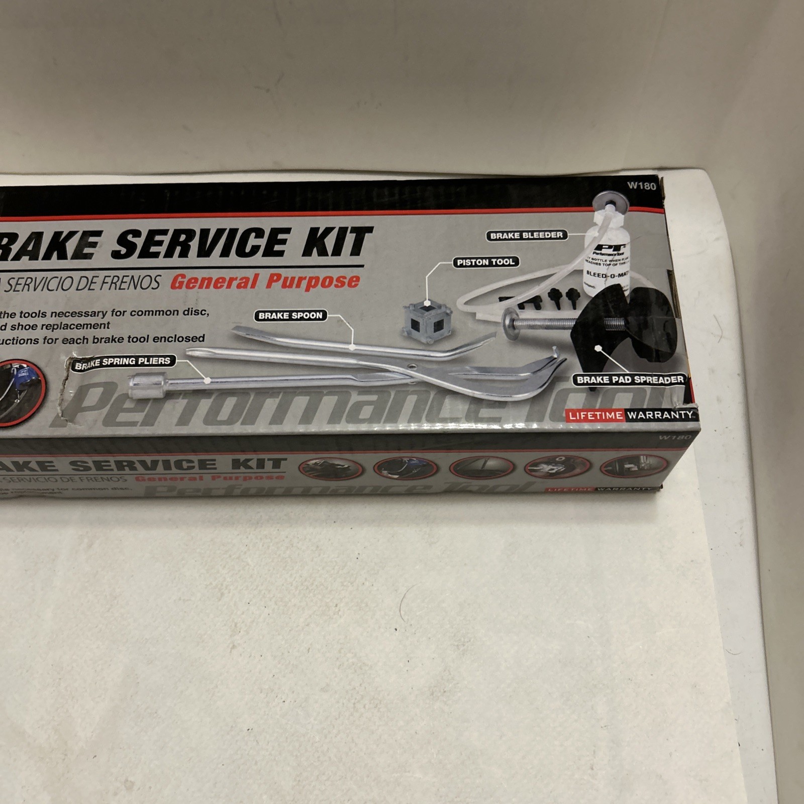 PERFORMANCE TOOL W180 GENERAL PURPOSE 5 PIECE BRAKE SERVICE KIT