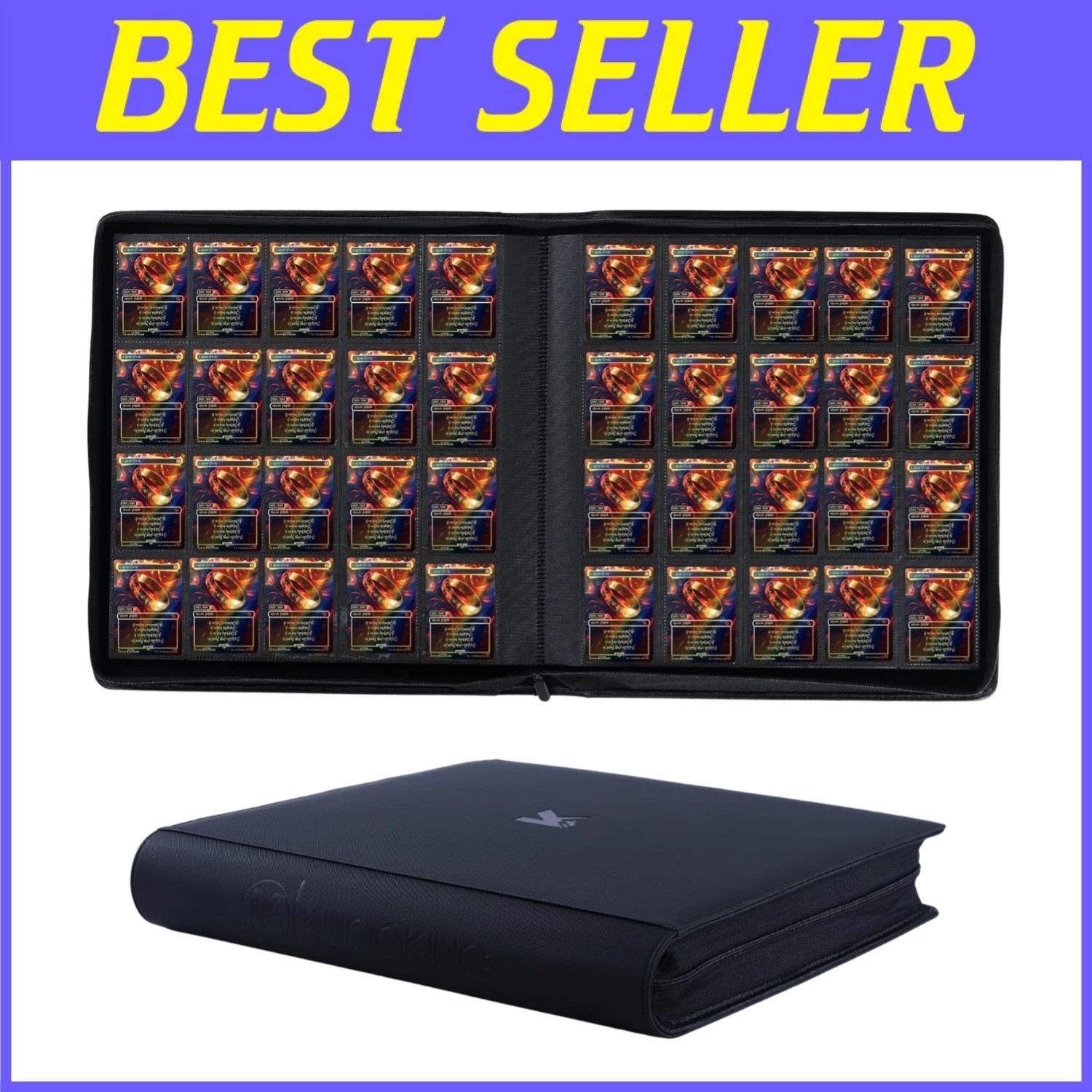Durable Trading Card Storage Binder - 2000 Card Capacity