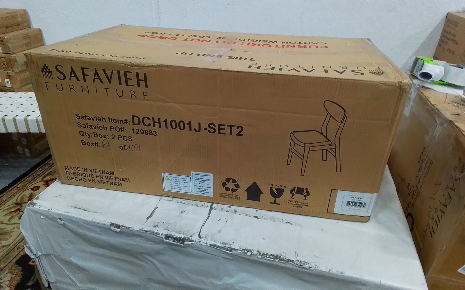 Safavieh LUCCA RETRO DINING CHAIR, Reduced Price 2172746651 DCH1001J-SET2