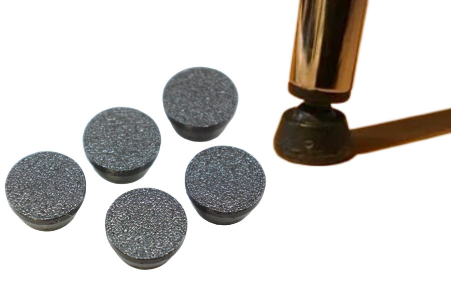 Replacement Rubber Glides Feet Pads for Ikea Gilbert Chair (Rubberized, 5-Pack)