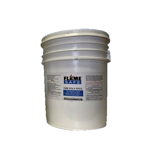 Flame Safe Fire Poly FPCC Fire Retardant Coating - 5 Gallon Bucket - Clear