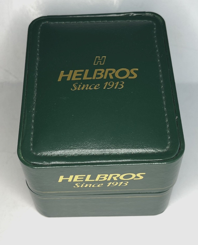 Vintage HELBROS Green LDS HARD SHELL DISPLAY BOX