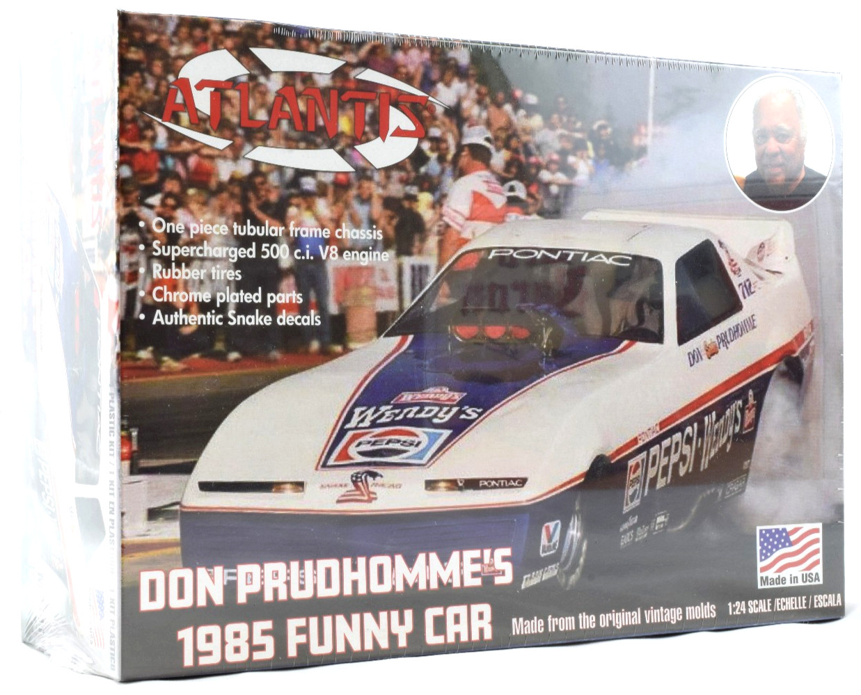 Atlantis Don The Snake Prudhomme "Wendy's Pepsi" 1985 Funny Car 1:24 Model M2711