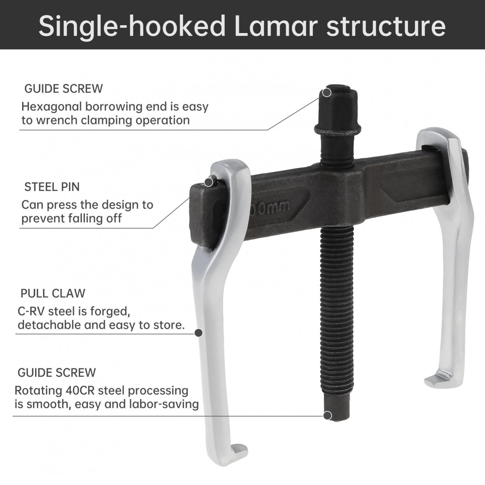 Bearing Puller Adjustable 2 Jaw Gears Puller for External Internal Pulling Tool