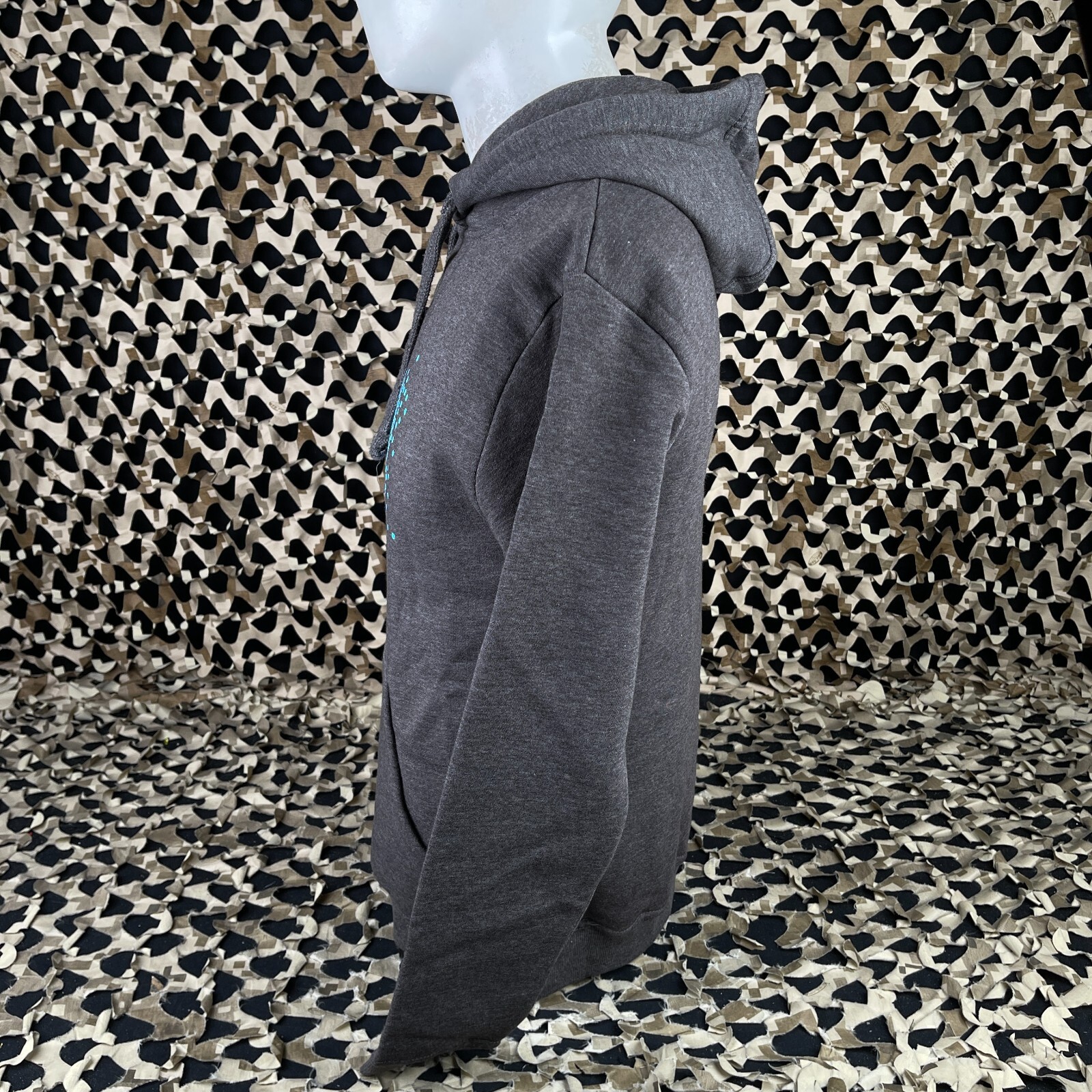 NEW Planet Eclipse Split Hooded Sweatshirt - Charcoal - Small