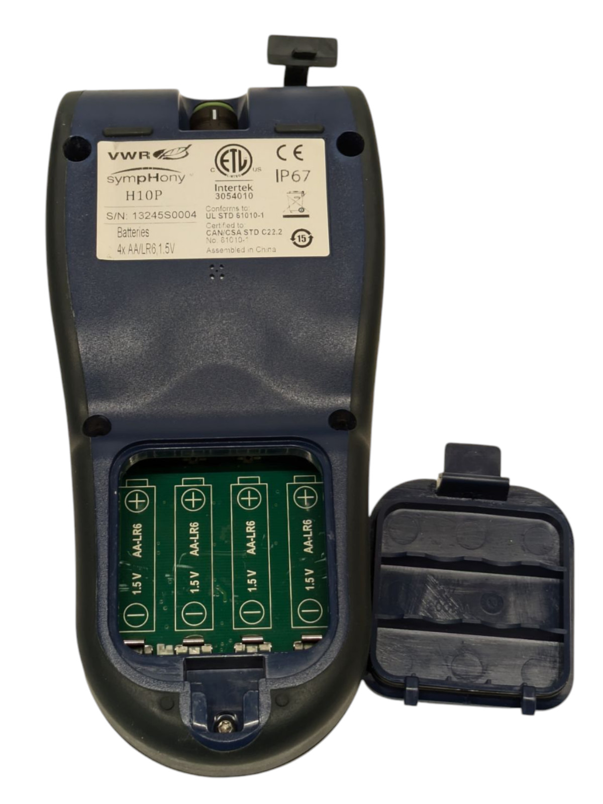 VWR SYMPHONY H10P HANDHELD PH METER MODEL:H10P
