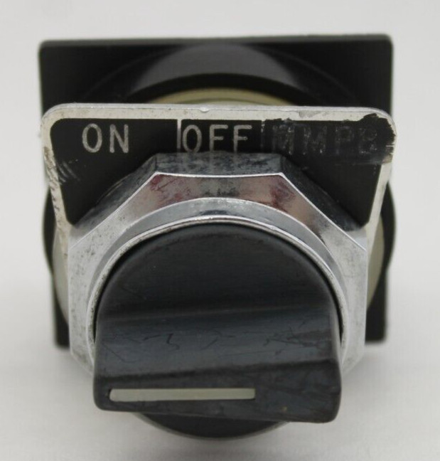 Used GE CR104P Contact Block with Black Selector Switch