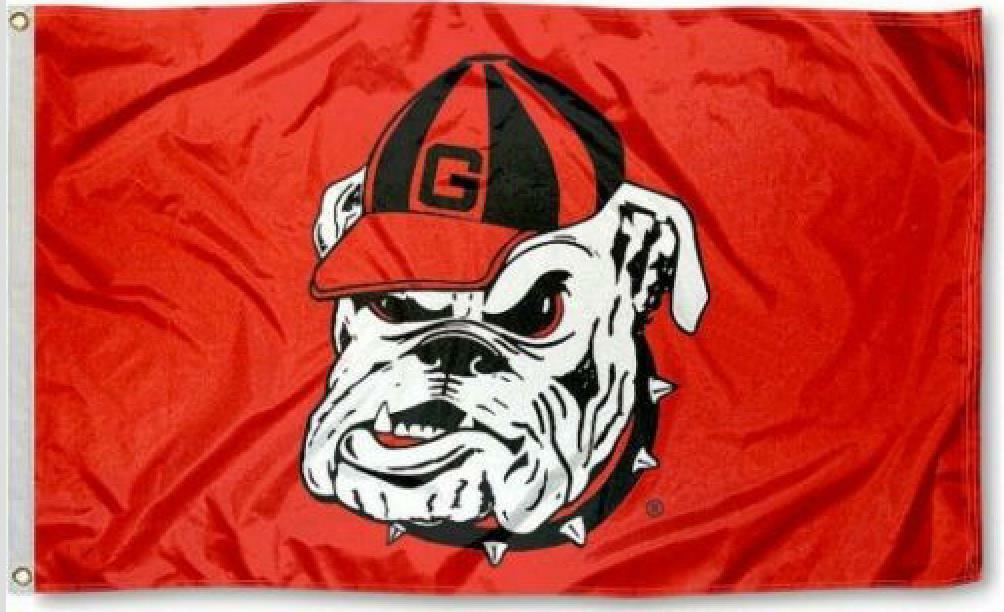 Georgia FLAG 3X5 Bulldogs National Champions Bull Dogs Dog Man Cave Flags Banner