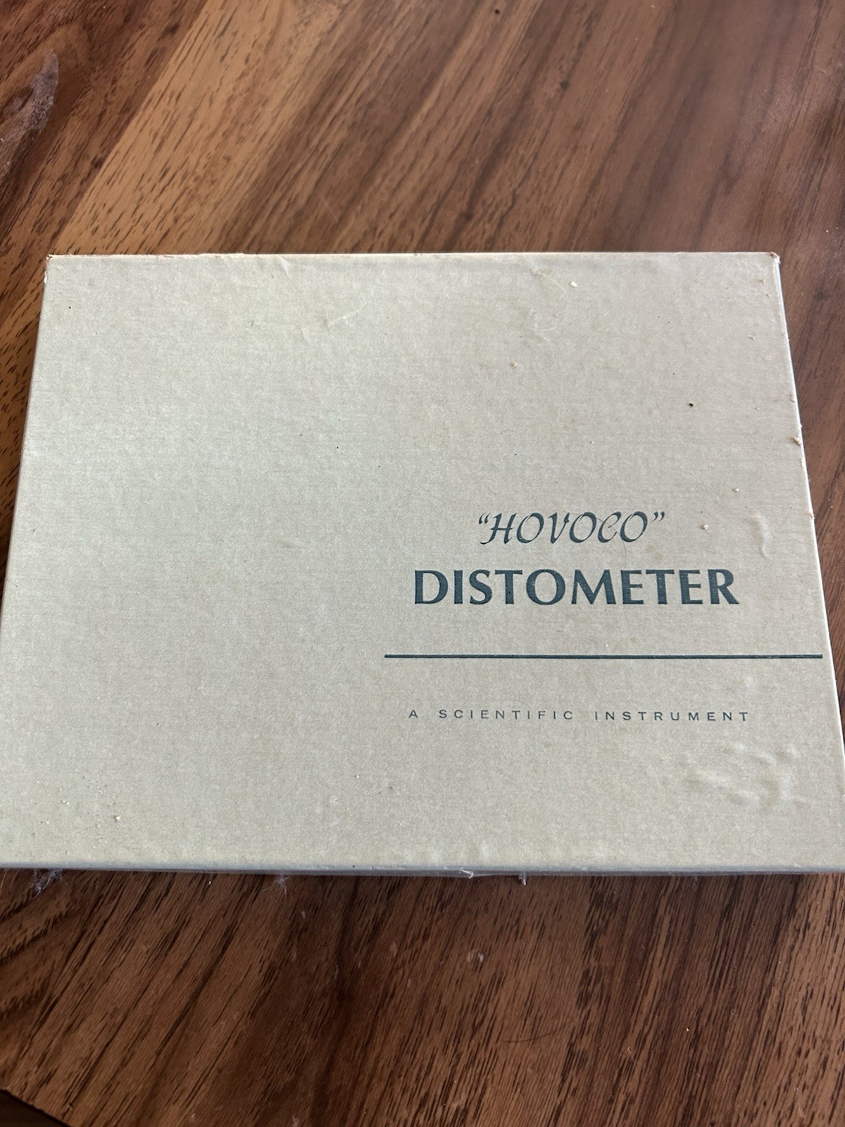 HOVOCO HOV OPTICAL CO DISTOMETER VERTEX DISTANCE TOOL CONVERSION SCALE DIRECTION