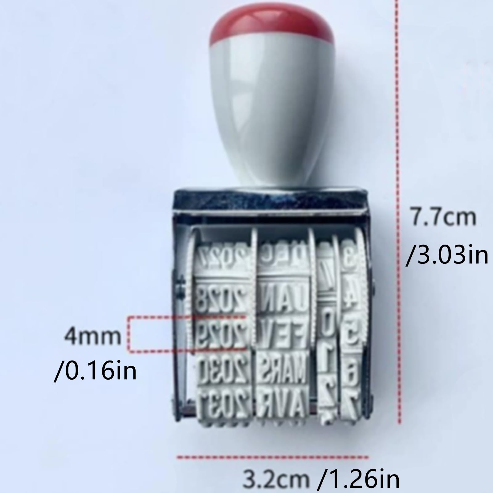 Rubber Stamp Line Dater Office Rotating Self Inking Scrapbooking Tool
