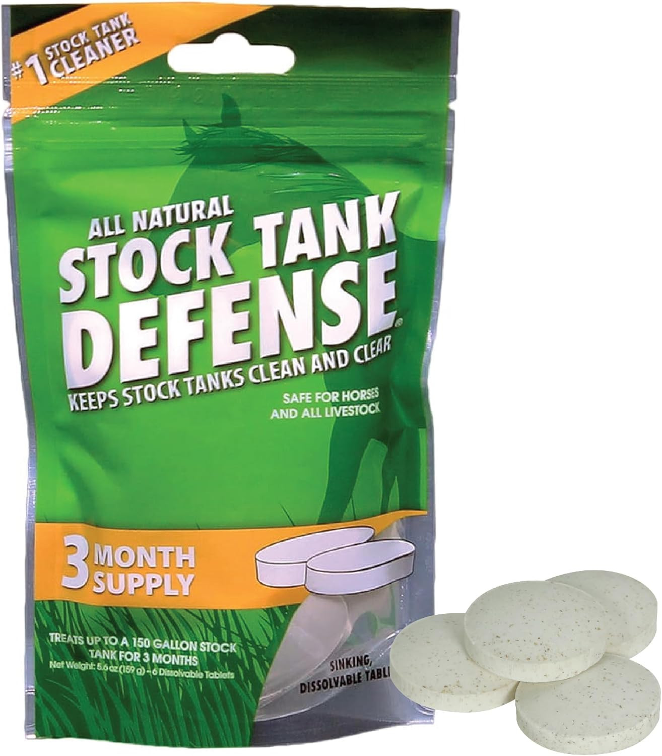 Stock Tank Defense, Livestock Water Trough Cleaner, Clean Drinking Tanks for Hor
