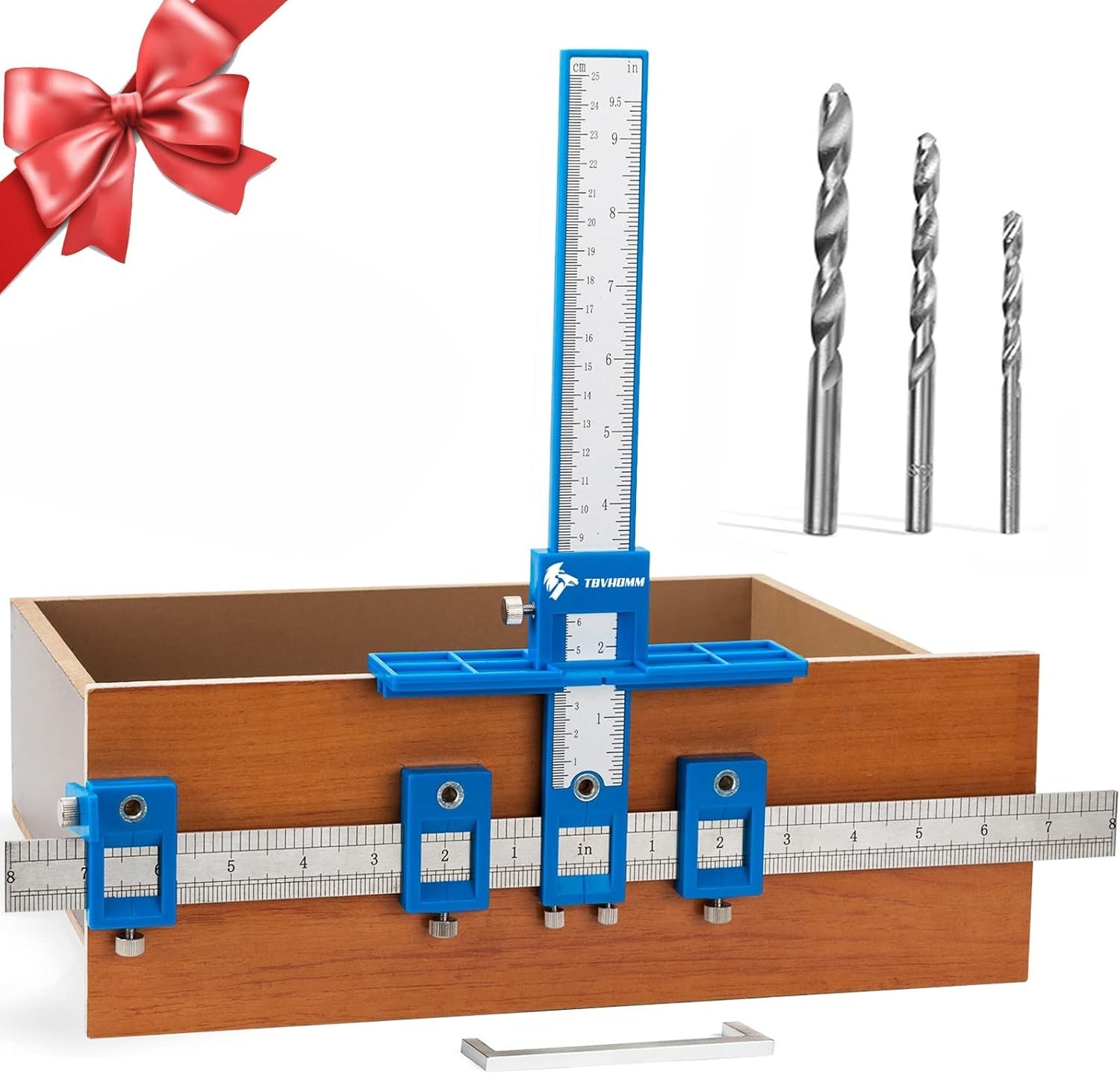 Cabinet Hardware Jig, Punch Locator Drill Guide,Wood Drilling Dowelling...
