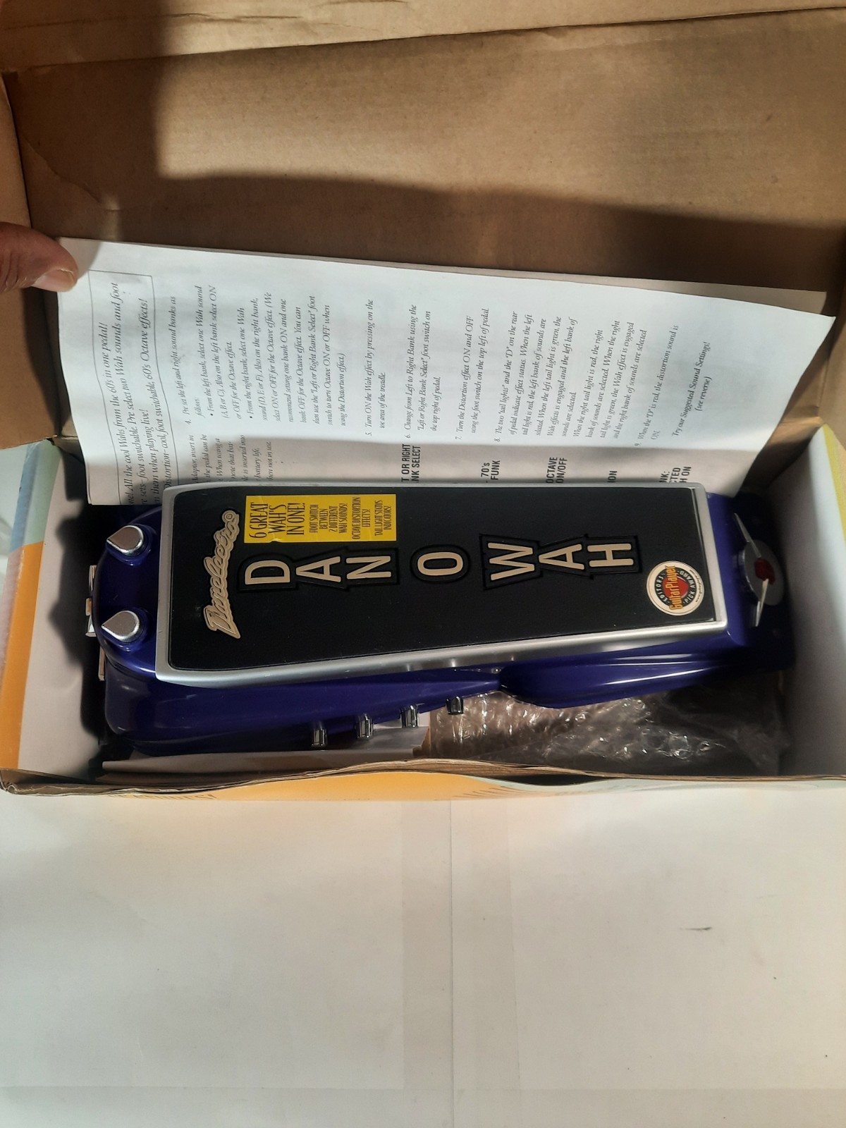 DANELECTRO DAN O WAH GUITAR PEDAL MODEL DW-1