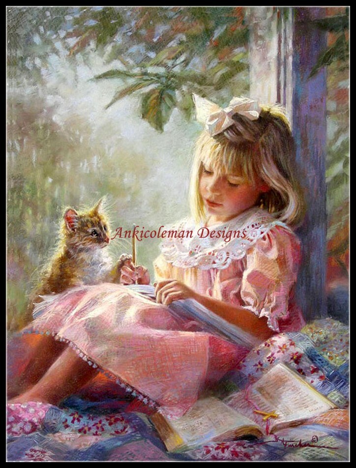 Chart Needlework Crafts DIY - Counted Cross Stitch Patterns - Young Reader